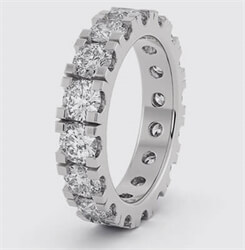 Picture of 3.85 mm eternity ring, 2.40 carats, G VS2 