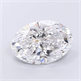 Picture of Lab Grown Diamond 3.71 Carats, Oval with  Cut, D Color, VVS1 Clarity and Certified by IGI